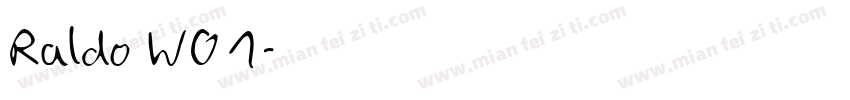 Raldo W01字体转换
